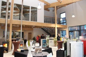 La salle d'exposition de la Maison du Pellet à Epernay, photo CPE Bardout