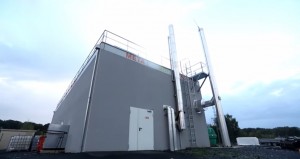 Bâtiment de cogénération Jenbacher chez chez META Bio Energies