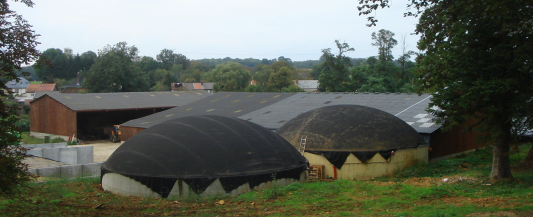 Unité de méthanisation du Gaec du Château à Etrepigny, Ardennes, photo Lycée agricole du balcon des Ardennes