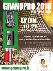 Granupro 2010 - second forum français des granulés biocombustibles - 19/21 mai à Lyon
