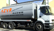 Camion souffleur compartimenté, photo Azur Pellets