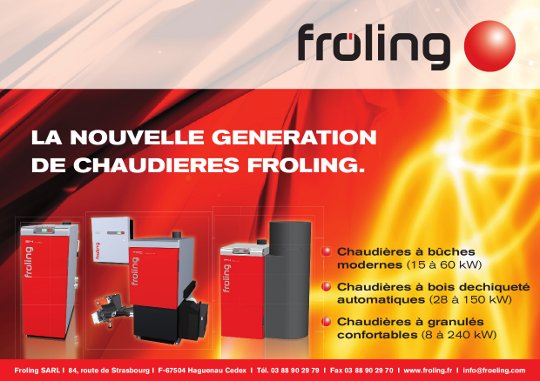 Chaudières à bois Fröling de 8 à 400 kW