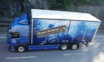 Volvo Trucks a presenté un nouveau moteur biogaz-biodiesel à Francfort