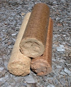 Briquettes de bois, photo Frédéric Douard