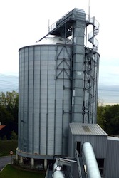 Le silo de 4000 m3, photo Frédéric Douard