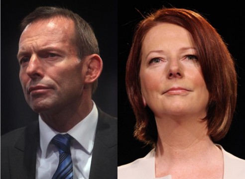Le chef de l'opposition Tony Abbott et le Premier Ministre australien Julia Gillard ne s'accordent pas sur la taxe carbone. © Troy (Flickr.com)