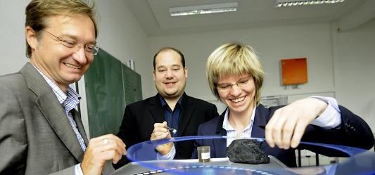 Prof. Marcus Rehm, Julian Schwark et Anke Spantig, photo Birgit Schweizer