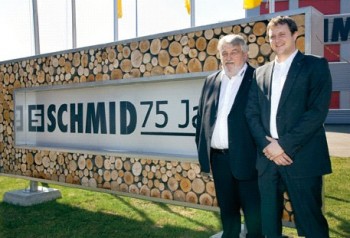 Hans-Jürg Schmid et son beau-fils Philipp Lüscher pour les 75 ans de Schmid