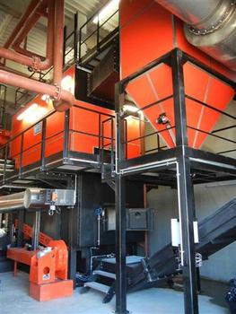 La chaudière à bois à Chateaubriant, une "Weiss" de 3 MW
