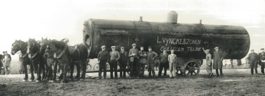 Chaudière Vyncke au début du vingtième siècle, photo Vyncke - Cliquer sur l'image pour l'agrandir.