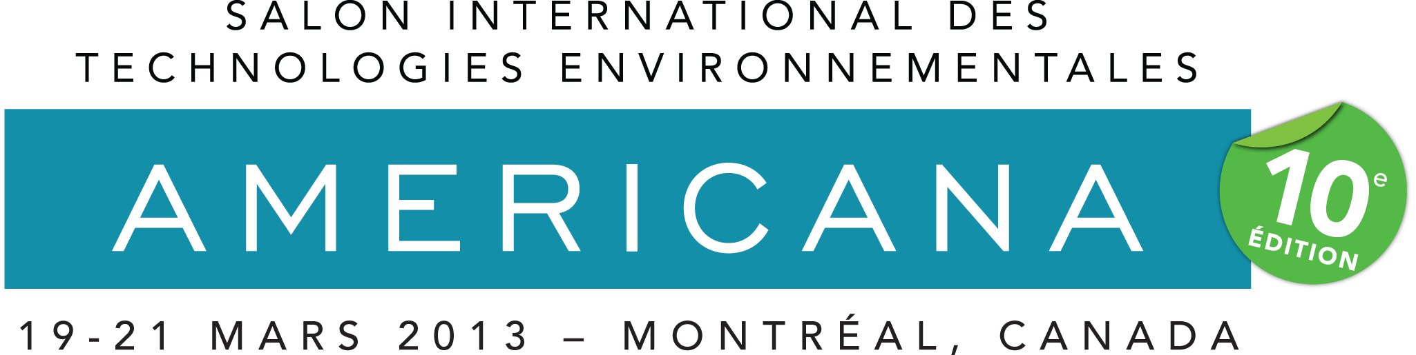 Salon de l’environnement Americana 2013, 19-21 mars à Montréal