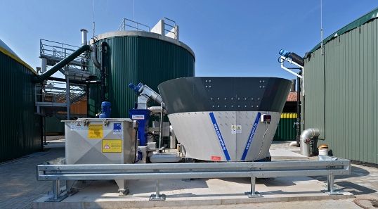 Installations du Centre de recherche de Hesse sur le biogaz, photo Fraunhofer IWES - Beushausen