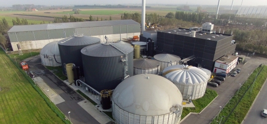Installation New Energy à Ypres, 120000 tonnes/an, 3,2 MWé, photo Waterleau