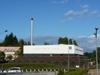 La chaufferie bois de l'université de Besançon, photo Frédéric Douard