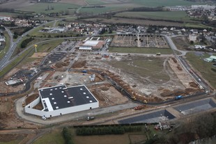 La zone d'activités René Monory en cours d'aménagement à Châtellerault