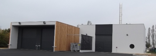 La chaufferie bois de l'hôpital Laborit de Poitiers