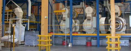 Usine de granulation de bois équipée de presses Promill Stolz, photo Frédéric Douard