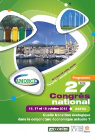 16-18 oct. 2013 à Bastia, 27ème Congrès national AMORCE