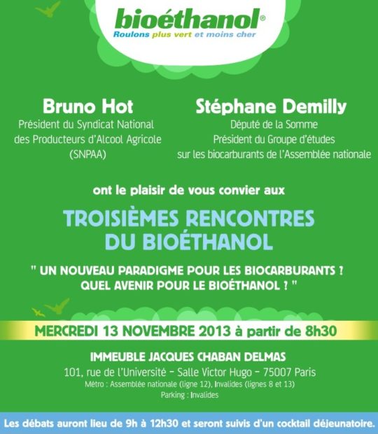 Troisièmes rencontres du bioéthanol