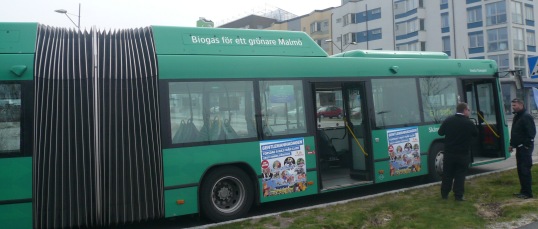 Bus de Malmö roulant avec 40 % de biométhane, photo Biomethane Regions