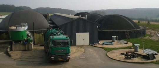 Installation de méthanisation de la Ferme du Faascht à Attert, photo Lee Sàrl