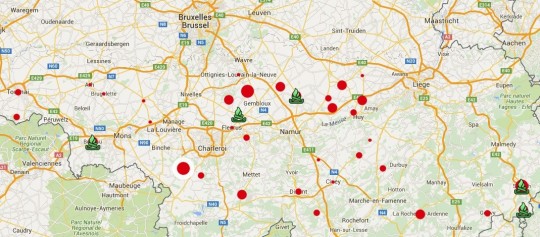 Carte interactive du miscanthus en Wallonie - Cliquer sur l'image pour accéder au site en ligne.