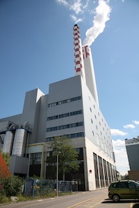 Centrale de cogénération à bois de Bâle, photo IWB