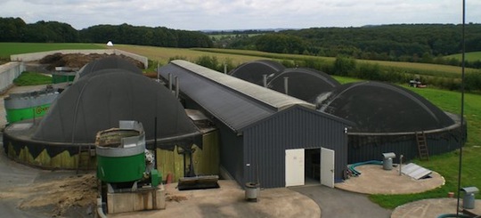 Unité de méthanisation de la Ferme du Faascht à Attert, photo Lee Sàrl