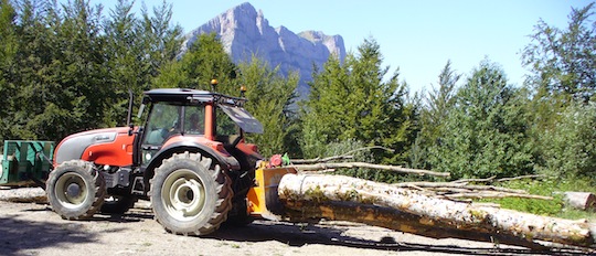 Tracteur débusqueur, photo Lionel Seigner