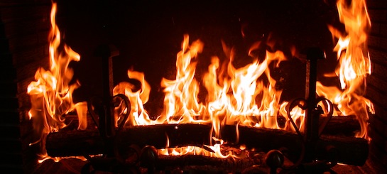 Feu de bois, photo Frédéric Douard