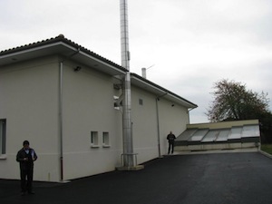 La chaufferie de Gironde-sur-Dropt, photo SIPHEM