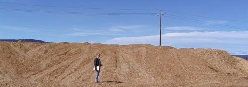 Stockage de plaquettes à l'air libre