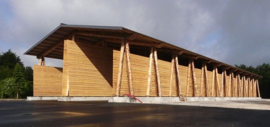 Le hangar à bois déchiqueté de La Mouille, photo PNRHJ