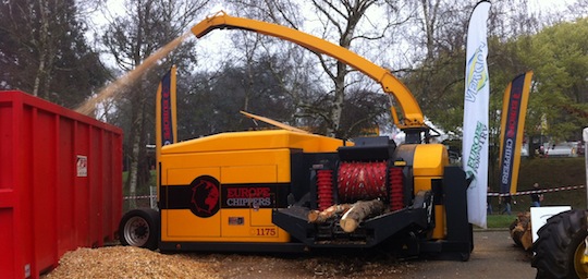 Déchiqueteuse Europe Chippers sur berce