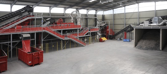 Ligne de préparation des CSR chez Baudelet, photo Baudelet