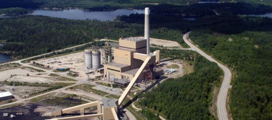 Le site de la centrale électrique d'Atikokan, photo OPG