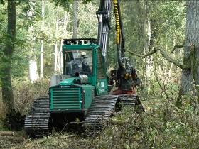 Prosilva 910, 155 kW, avec train amovible de chenilles de 80 cm de large amovible, photo FCBA