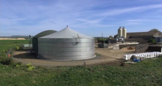 L'unité de méthanisation du GAEC de Givrée à Colombey-lès-Choiseul en Haute-Marne, photo ADEME