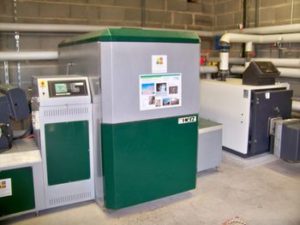 La chaudière automatique à bois Herz de 150 kW à St-Jean-de-Thouars