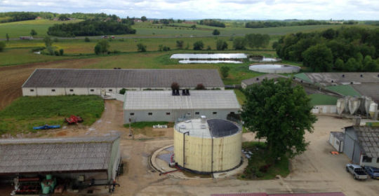 Vue de la ferme de Benoît et Christine Drouilhet à Domsure, photo MAAF