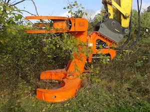 Coupeur-abatteur Wessteck C 550 de l’EARL Du Vallois, photo FD Cuma 61