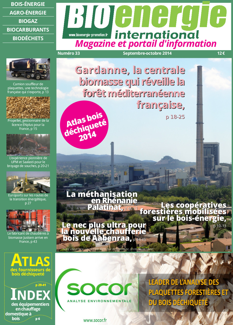 Couv bioénergie international n33 sept-oct 2014