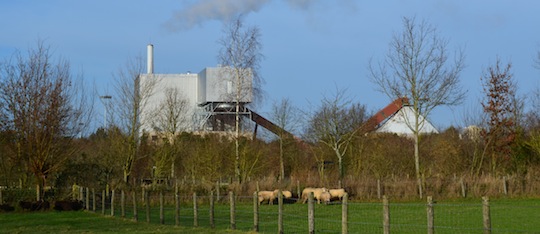 La centrale de cogénération bois de Rennes sud, photo Frédéric Douard