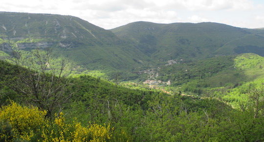 Vue piste d'accès de l'ASL GF Gard, , photo Florian Hulin