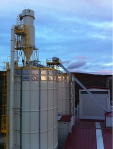 Silos et aspirations Cattin Filtration chez RIBpellet, photo Prodesa