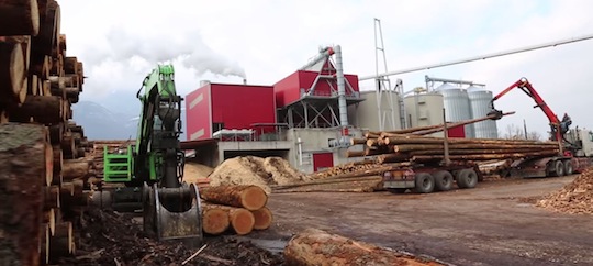 La production de granulés de bois chez Alpes Energie Bois en Isère