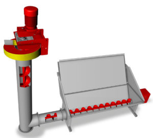 Vis verticale Hargassner pour le remplissage du silo