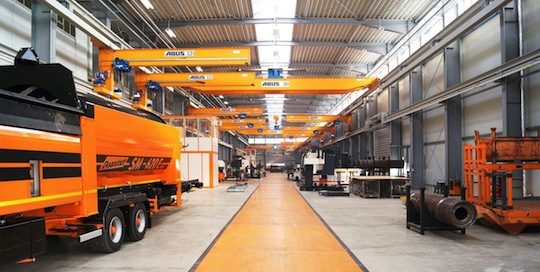 Hall de production Doppstadt à Calbe, photo Doppstadt