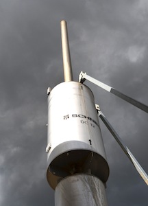 L'échappement du moteur Schnell à Renescure, photo Frédéric Douard