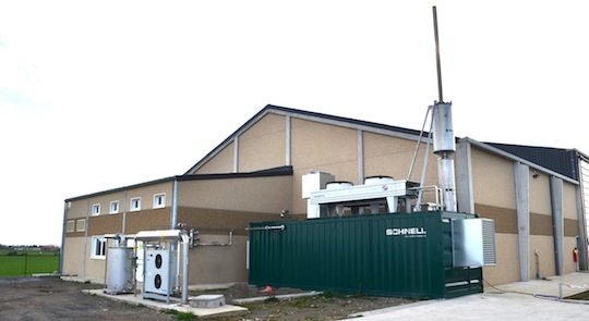 Le module de cogénération Schnell chez Agri Flandres Energie, photo Frédéric Douard
